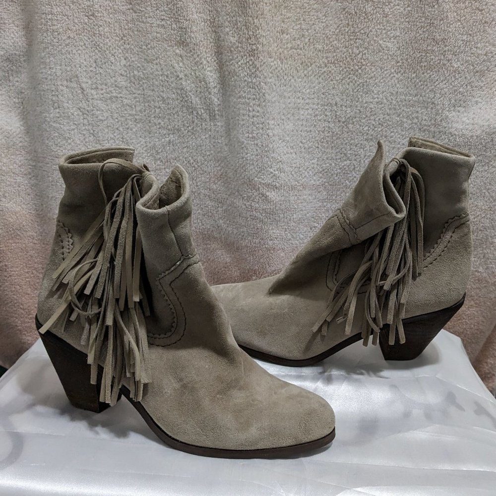 Sam Edelman Louie suede fringe bootie size 6.5